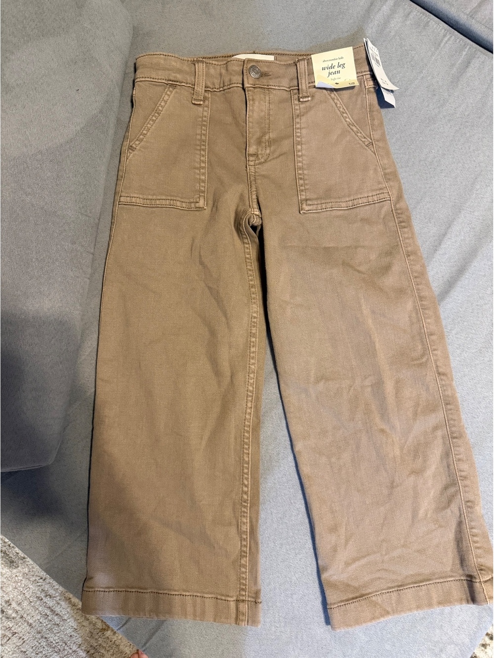 NWT Abercrombie Kids Brown Wide Leg Jeans